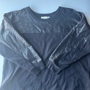 MICHAEL Michael Kors Black Crewneck Sweater